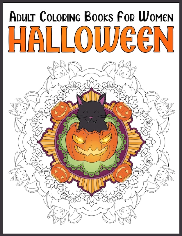 Couverture_Halloween Adult Coloring Books For Women