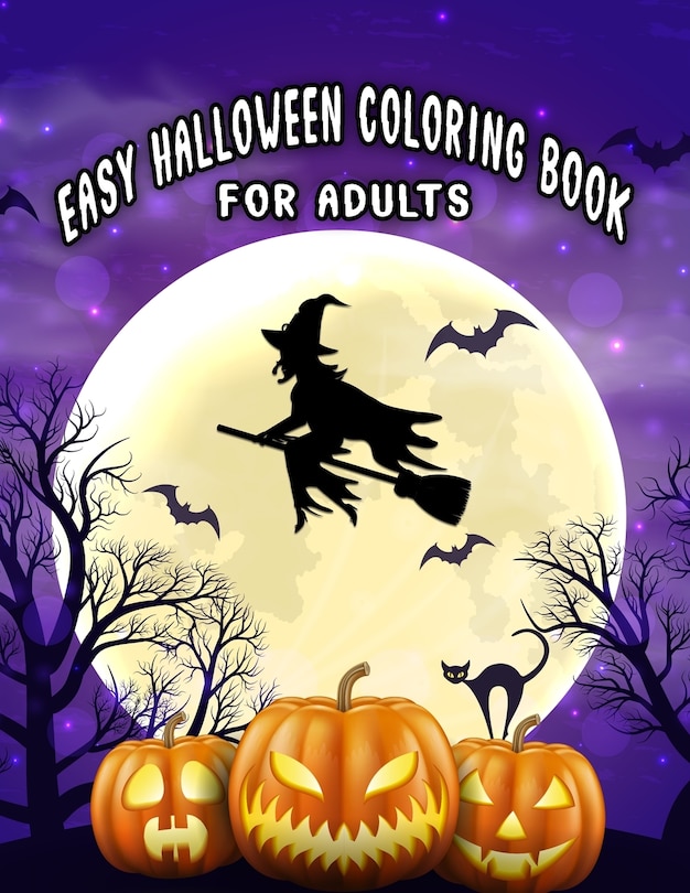 Couverture_Easy Halloween Coloring Books For Adults