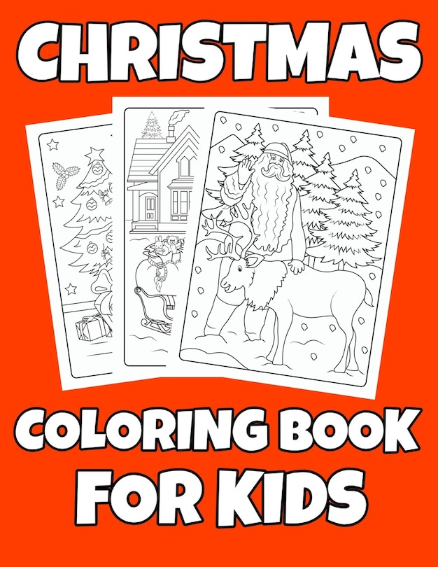 Front cover_Christmas Coloring Book For Kids