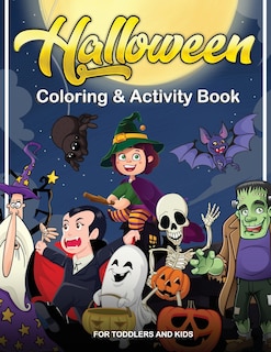 Front cover_Halloween Coloring and Activity Book For Toddlers and Kids