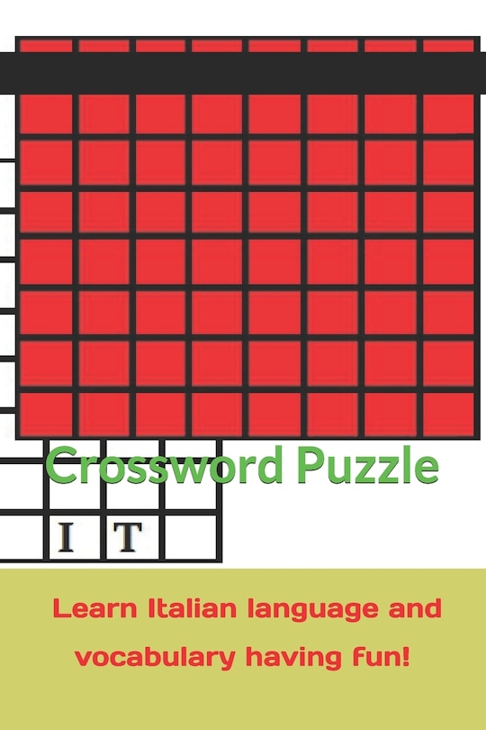 Front cover_Crossword Puzzle learn Italian language and vocabulary having fun!