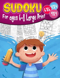 Front cover_Sudoku For ages 6-8 Large Print