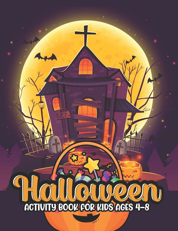 Front cover_Halloween activity books for kids