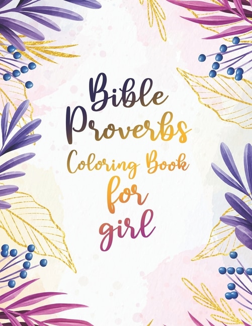 Front cover_Bible Proverbs Coloring Book for girl