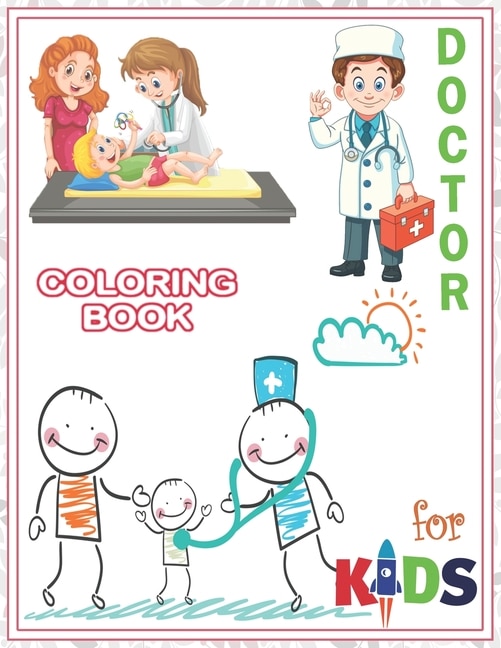 Front cover_Doctor Coloring Book For Kids