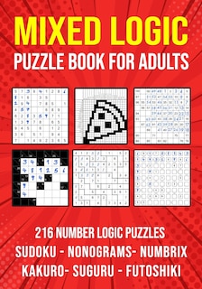 Front cover_Logic Puzzle Book for Adults Mixed