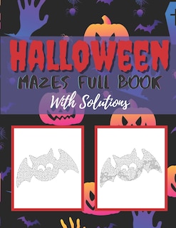 Couverture_Halloween Mazes Full Book With Solutions