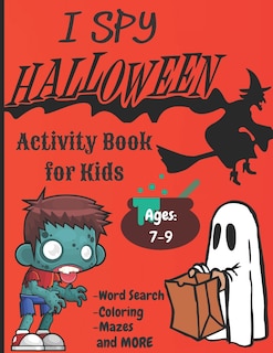 Front cover_I Spy Halloween Activity Book For Kids