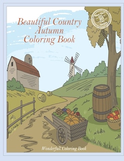 Front cover_Beautiful Country Autumn Coloring Book