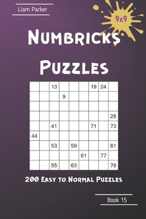 Front cover_Numbricks Puzzles - 200 Easy to Normal Puzzles 9x9 Book 15