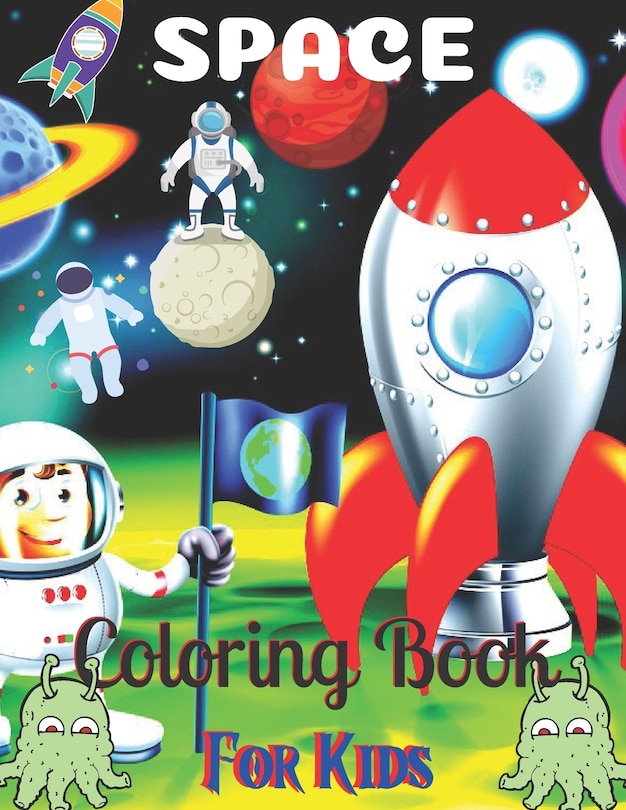 Front cover_Space Coloring Book For Kids
