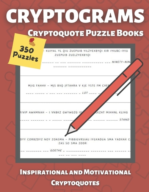 Front cover_Cryptograms Puzzle Books for Adults