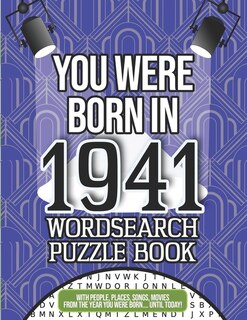 Front cover_You Were Born In 1941 Wordsearch Puzzle Book