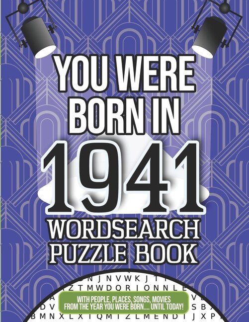 Front cover_You Were Born In 1941 Wordsearch Puzzle Book