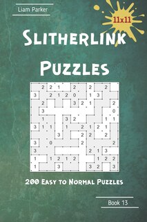 Front cover_Slitherlink Puzzles - 200 Easy to Normal Puzzles 11x11 Book 13
