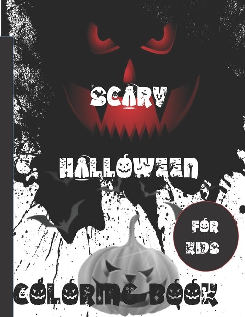 Front cover_Scary Halloween Coloring Books For kids
