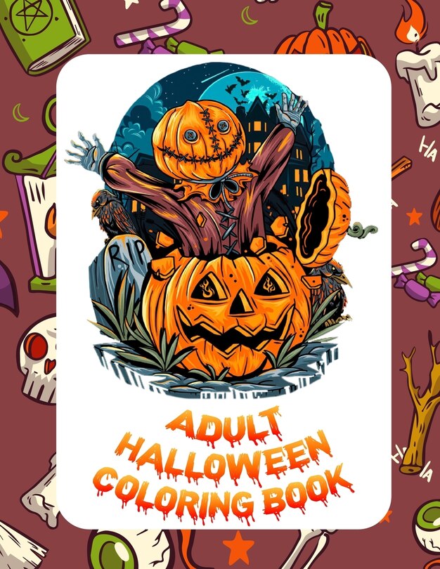 Couverture_Adult Halloween Coloring Book