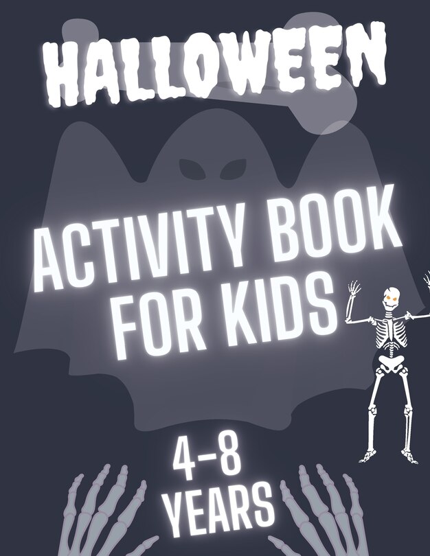 Front cover_Halloween Activity Book For Kids 4-8