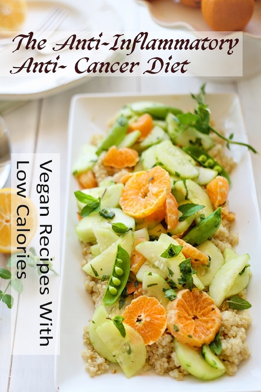 Couverture_The Anti-Inflammatory, Anti- Cancer Diet - Vegan Recipes With Low Calories