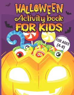 Front cover_Halloween Activity Books For Kids 4-8