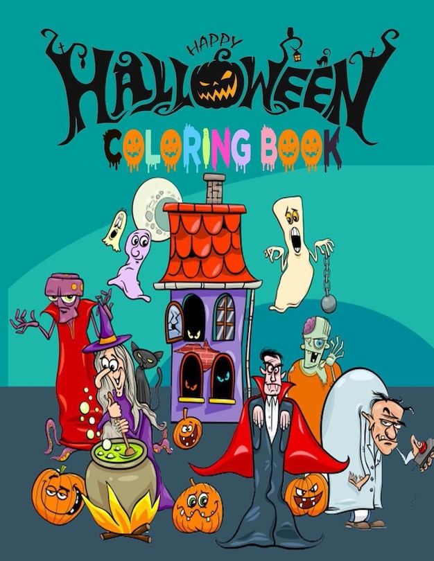 Front cover_Happy Halloween Coloring Book