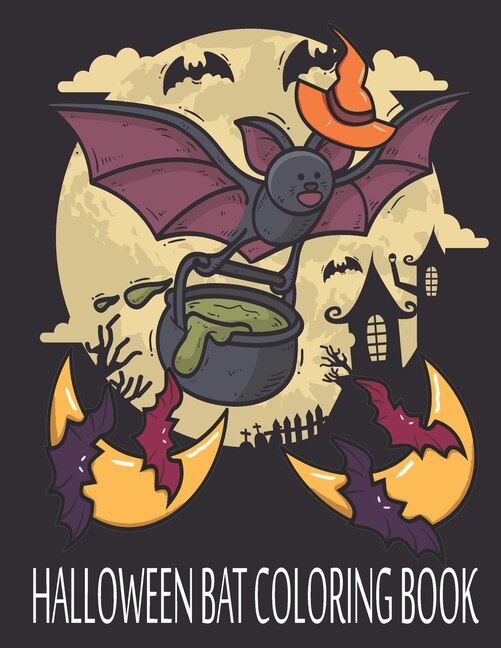 Halloween Bat Coloring Book: Halloween Bat Coloring Book for Kids