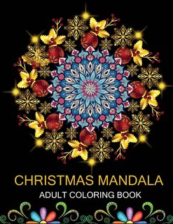 Front cover_Christmas Mandala Adult coloring book