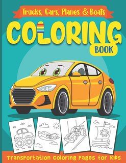 Couverture_Trucks, Cars, Planes & Boats Coloring Book