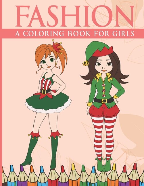 Front cover_Fashion Coloring Book For Girls