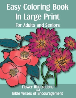Front cover_Easy Coloring Book in Large Print for Adults and Seniors