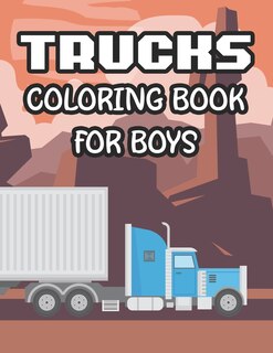 Couverture_Trucks Coloring Book For Boys