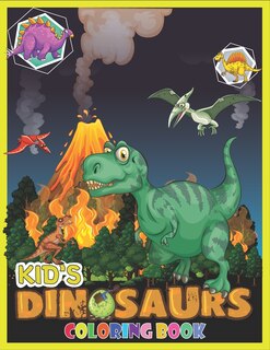 Front cover_Kid's Dinosaurs Coloring Book