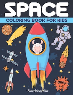 Front cover_Space Coloring Book for Kids Ages 4-8