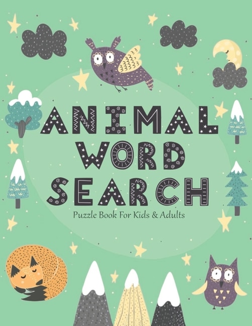 Couverture_Animal Word Search Puzzle Books For Kids & Adults
