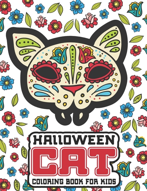 Front cover_Halloween Cat Coloring Book For Kids