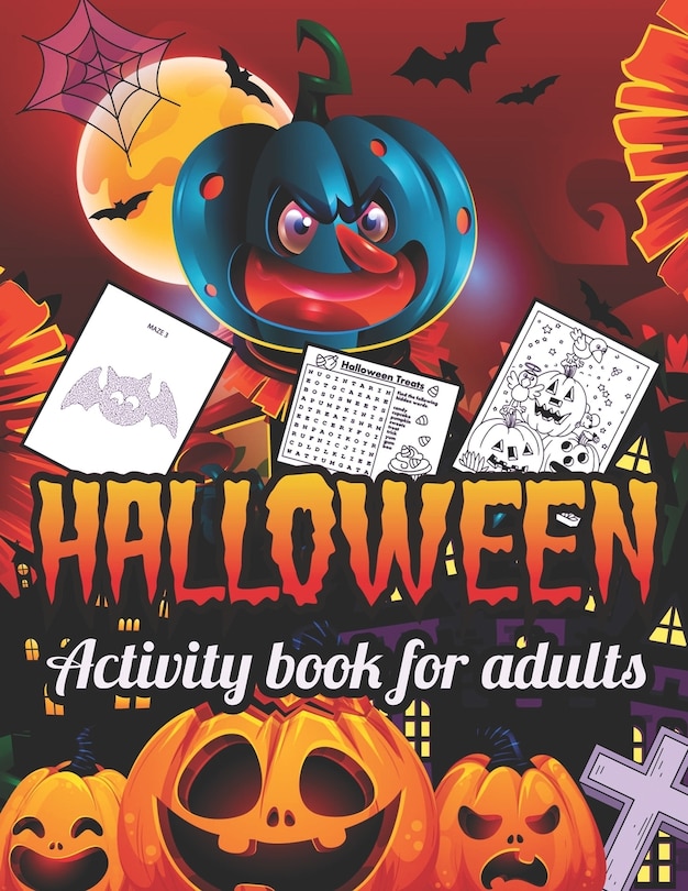 Couverture_Halloween activity books for Adults