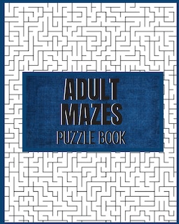 Front cover_Adult Mazes Puzzle Book