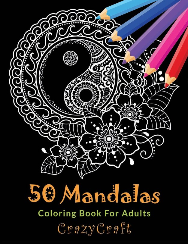 Front cover_50 Mandalas Coloring Book For Adults