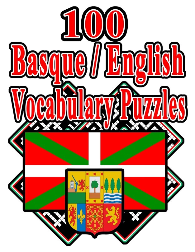 Front cover_100 Basque/english Vocabulary Puzzles