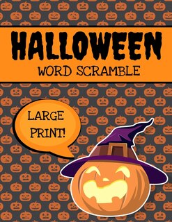 Front cover_Halloween Word Scramble