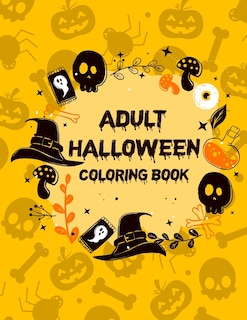 Front cover_Adult Halloween Coloring Book (50 Unique Designs)