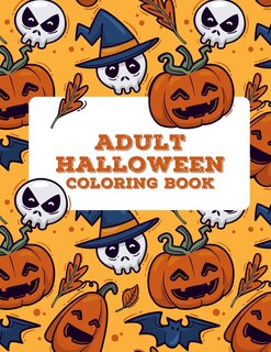 Front cover_Adult Halloween Coloring Book (50 Unique Designs)