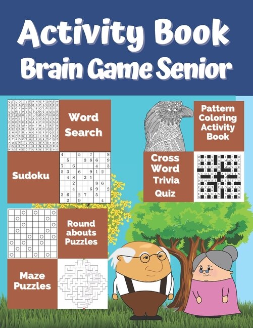 Activity Book Brain Game Senior: 7 Different Activity Games For Seniors ...