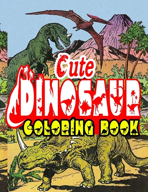 Front cover_Cute Dinosaurs Coloring Book