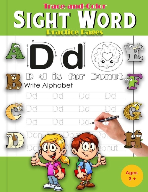 Front cover_Trace-and-Color Sight Word Practice Pages