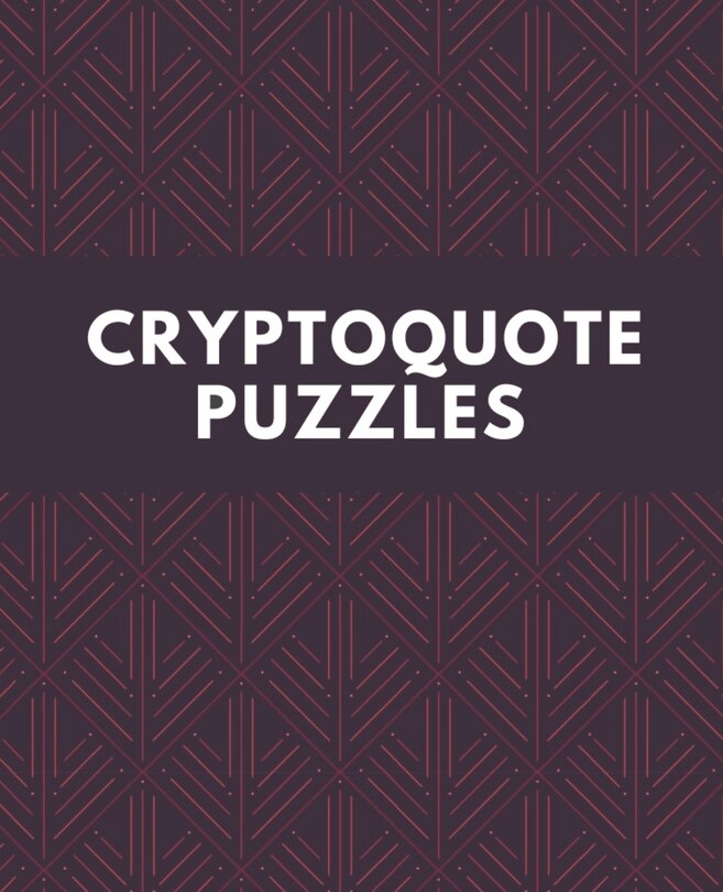 Front cover_Cryptoquote Puzzles