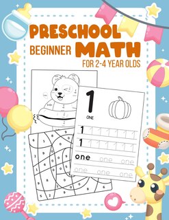 Front cover_Preschool Beginner Math For 2-4 Year Olds