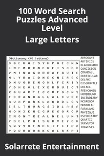 Couverture_100 Word Search Puzzles Advanced Level