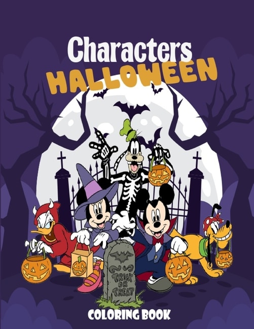 Front cover_Characters Halloween Coloring Book