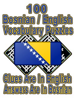 Front cover_100 Bosnian/English Vocabulary Puzzles